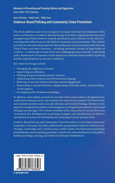 Produktbild: Evidence-Based Policing and Community Crime Prevention