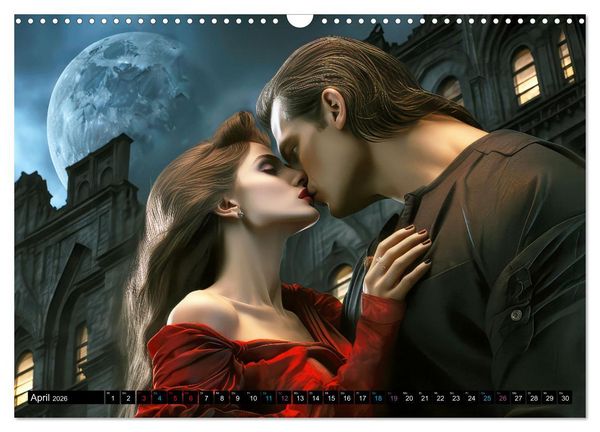 Produktbild: Vampire Nachtkreaturen (Wandkalender 2026 DIN A3 quer), CALVENDO Monatskalender