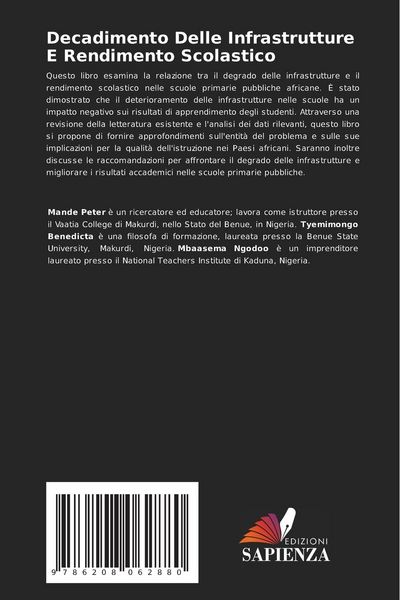 Produktbild: Decadimento Delle Infrastrutture E Rendimento Scolastico