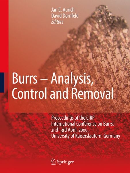 Produktbild: Burrs - Analysis, Control and Removal