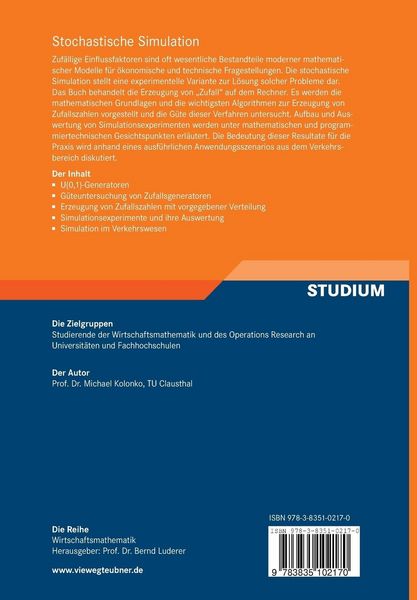 Produktbild: Stochastische Simulation