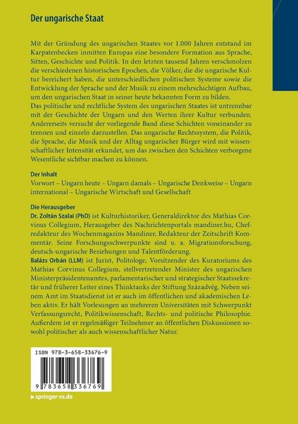 Produktbild: Der ungarische Staat