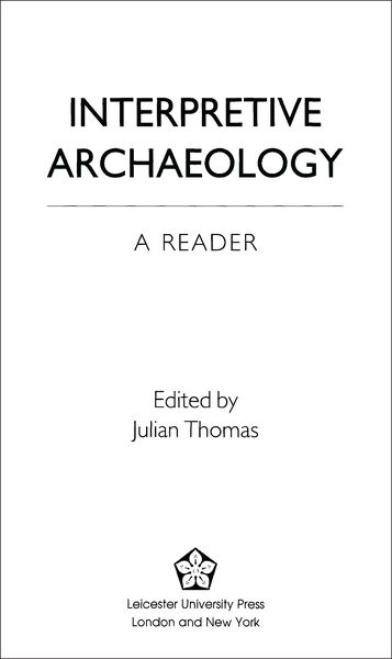 Produktbild: Interpretive Archaeology