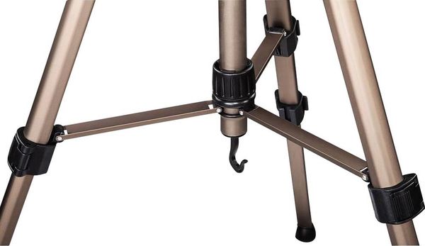 Produktbild: Hama Star 63 Dreibeinstativ 1/4 Zoll Arbeitsh&ouml;he=66 - 166 cm Champagner inkl. Tasche, Wasserwaage