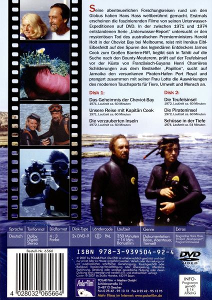 Produktbild: Hans Hass, Unterwasser-Report, 2 DVDs