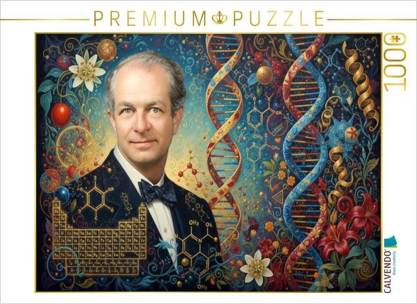 CALVENDO Puzzle Linus Pauling (1901-1994) - berühmter Chemiker | 1000 Teile Lege-Größe 64x48cm Foto-Puzzle für glückliche Stunden