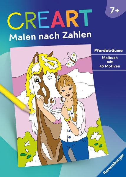 CreArt Malen nach Zahlen ab 7: Pferdeträume, Taschenbuch von , Ravensburger Verlag GmbH, 9783473489077
