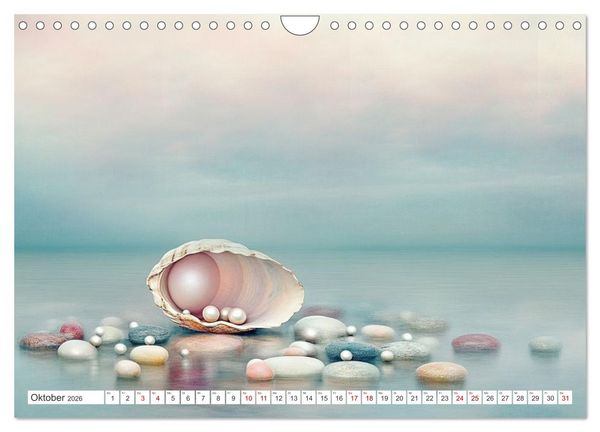 Produktbild: Sandgefl&uuml;ster und Muschelzauber (Wandkalender 2026 DIN A4 quer), CALVENDO Monatskalender