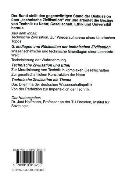 Produktbild: Technische Zivilisation