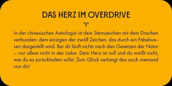 Produktbild: Sternzeichen Widder 40 Karten in Magnetschachtel