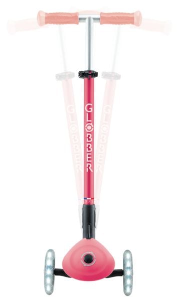 Produktbild: GLOBBER ELITE GLOW LIGHTS pastellrosa, mit Leuchtrollen und Glow-Effekt