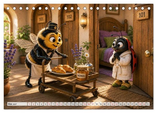 Produktbild: Das Hotel der kleinen Fl&uuml;gel (Tischkalender 2027 DIN A5 quer), CALVENDO Monatskalender