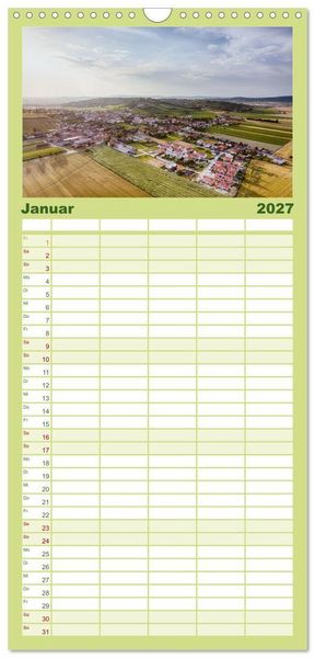 Produktbild: Familienplaner 2027 - Das Weinviertel im wundersch&ouml;nen Nieder&ouml;sterreich. mit 5 Spalten (Wandkalender, 21 x 45 cm) CALVENDO