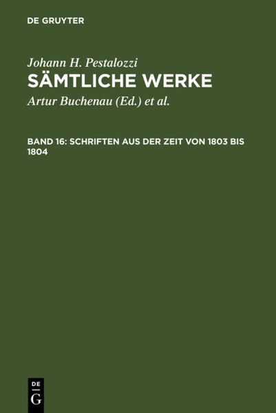 Produktbild: Schriften aus der Zeit von 1803 bis 1804