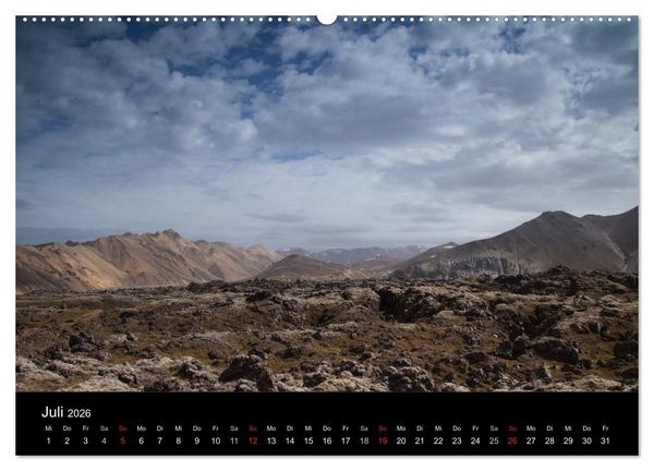 Produktbild: Island - Iceland - &Iacute;sland (hochwertiger Premium Wandkalender 2026 DIN A2 quer), Kunstdruck in Hochglanz