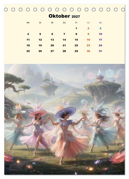 Produktbild: TraumT&auml;nzer - Schritte durch Zeit, Licht und Illusion (Tischkalender 2027 DIN A5 hoch), CALVENDO Monatskalender