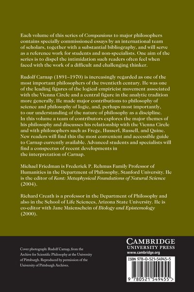 Produktbild: The Cambridge Companion to Carnap