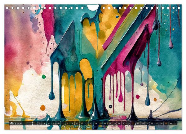 Produktbild: Spiel der Farben und Formen (Wandkalender 2026 DIN A4 quer), CALVENDO Monatskalender