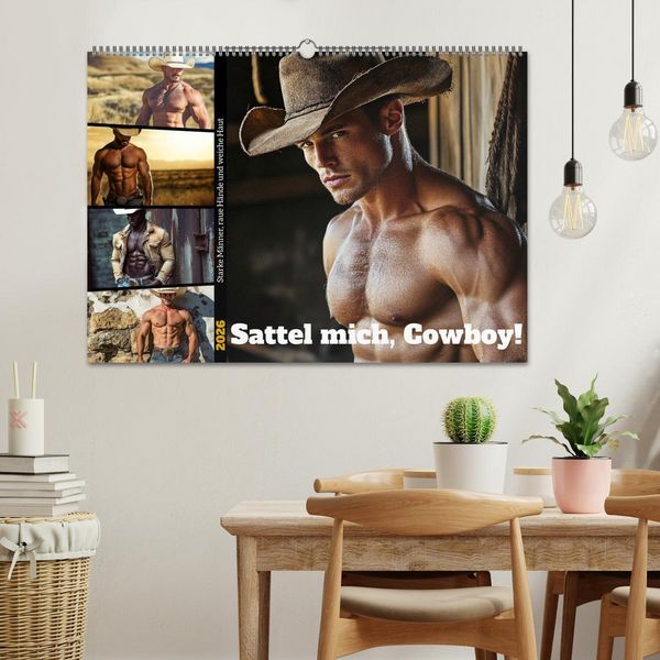 Produktbild: Sattel mich, Cowboy! (Wandkalender 2026 DIN A2 quer), CALVENDO Monatskalender