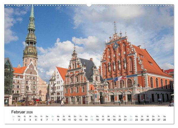 Produktbild: Riga - Metropole des Baltikums (hochwertiger Premium Wandkalender 2026 DIN A2 quer), Kunstdruck in Hochglanz