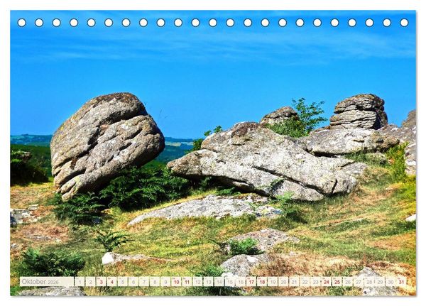 Produktbild: S&uuml;dengland - Mystische Steinkreise und Dartmoor (Tischkalender 2026 DIN A5 quer), CALVENDO Monatskalender