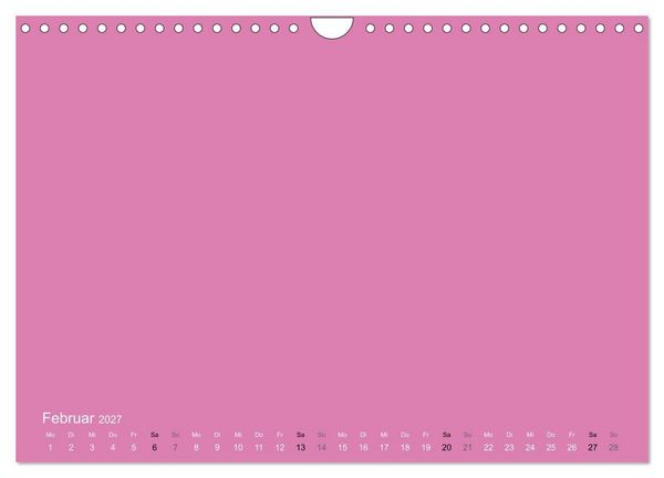 Produktbild: Bastelkalender - Pink (Wandkalender 2027 DIN A4 quer), CALVENDO Monatskalender