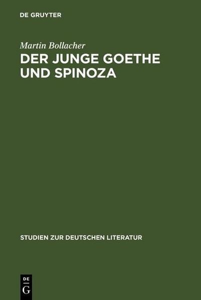 Produktbild: Der junge Goethe und Spinoza