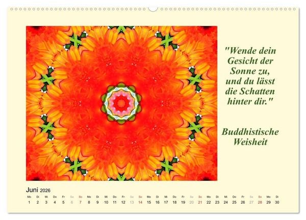 Produktbild: Meditation - Asiatische Weisheiten (Wandkalender 2026 DIN A2 quer), CALVENDO Monatskalender
