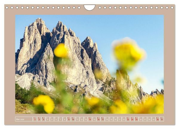 Produktbild: S&uuml;dtiroler Dolomiten (Wandkalender 2026 DIN A4 quer), CALVENDO Monatskalender