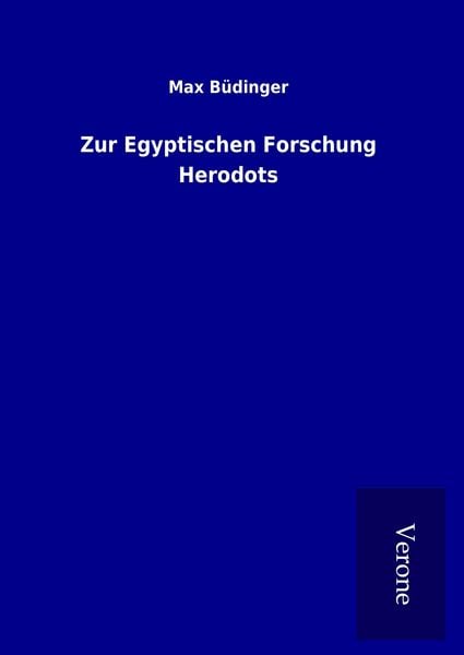 Produktbild: Zur Egyptischen Forschung Herodots