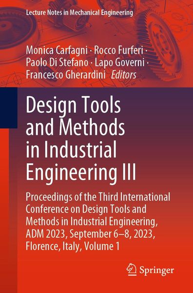 Produktbild: Design Tools and Methods in Industrial Engineering III