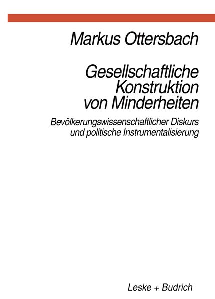 Produktbild: Gesellschaftliche Konstruktion von Minderheiten