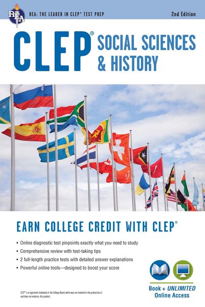 Produktbild: CLEP(R) Social Sciences & History Book + Online, 2nd Ed.