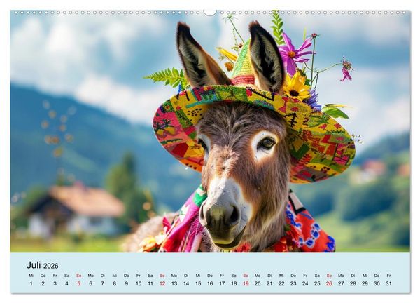 Produktbild: Die sch&ouml;nsten Tiermodels. Schicke Outfits und High Fashion (hochwertiger Premium Wandkalender 2026 DIN A2 quer), Kunstdruck in Hochglanz