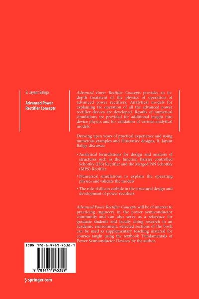 Produktbild: Advanced Power Rectifier Concepts