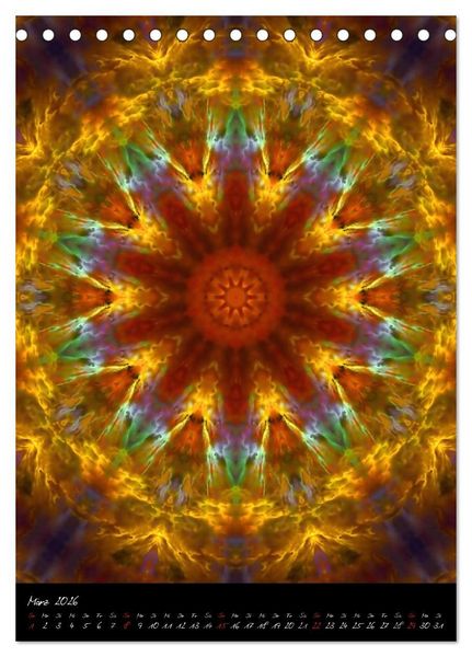 Produktbild: Mandala - Esoterik & Meditation (Tischkalender 2026 DIN A5 hoch), CALVENDO Monatskalender