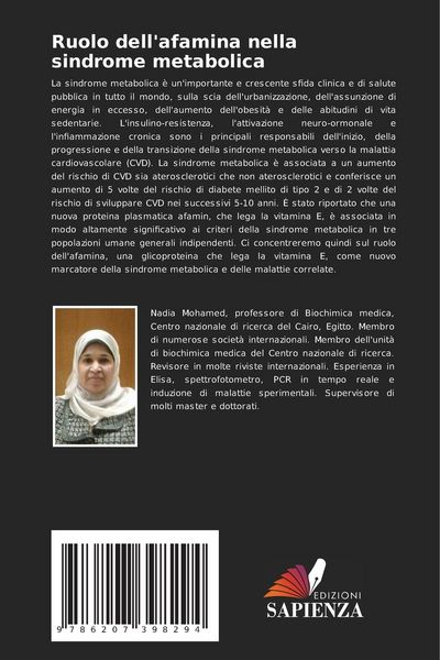 Produktbild: Ruolo dell'afamina nella sindrome metabolica
