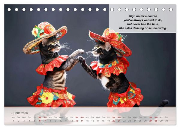 Produktbild: Positive new start after divorce (Desk Calendar 2026 DIN A5 landscape), CALVENDO 12 Month DeskCalendar