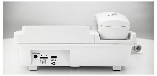 Produktbild: Geemarc CL9000 Schnurloses Seniorentelefon Foto-Tasten, Freisprechen, f&uuml;r H&ouml;rger&auml;te kompatibel, inkl. Notrufsender, Optische Anrufsignalisierung,
