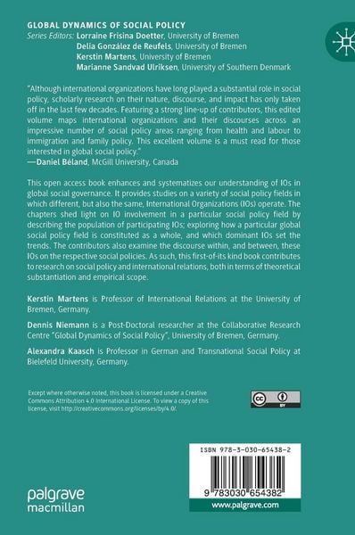 Produktbild: International Organizations in Global Social Governance