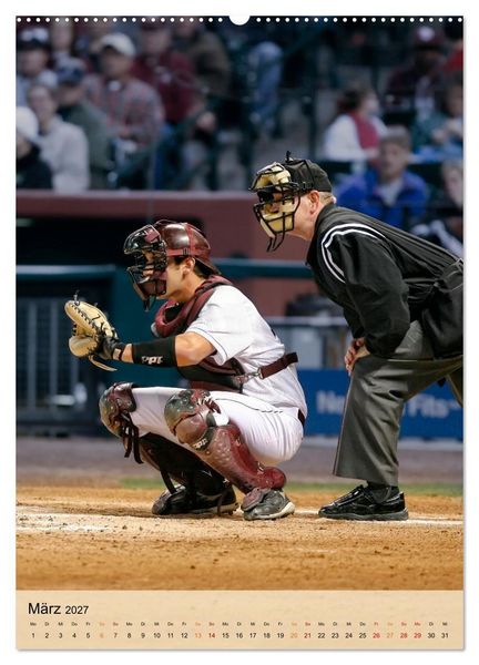 Produktbild: Baseball Power (Wandkalender 2027 DIN A2 hoch), CALVENDO Monatskalender