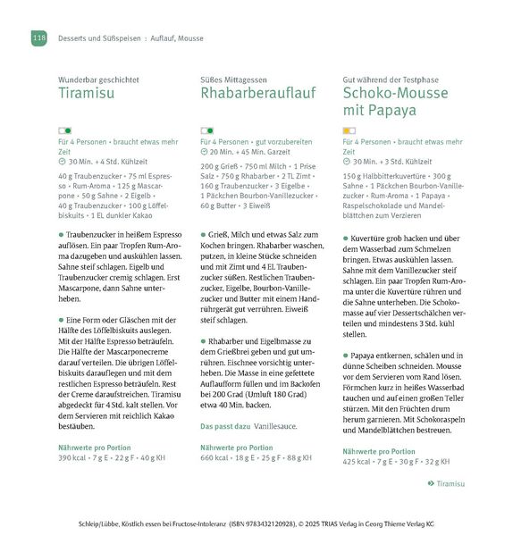 Produktbild: K&ouml;stlich essen Fructoseintoleranz