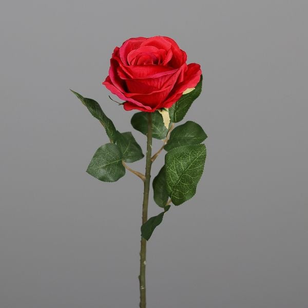 Kunstblume Rose rot 48cm
