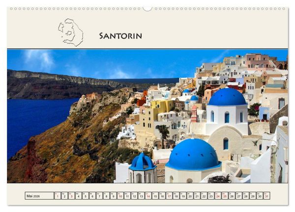 Produktbild: Reise durch die Griechische Inselwelt (Wandkalender 2026 DIN A2 quer), CALVENDO Monatskalender