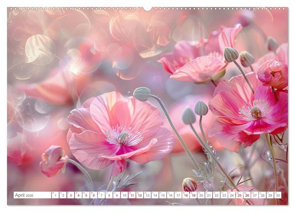 Produktbild: Bezaubernde Mohnblumen (hochwertiger Premium Wandkalender 2026 DIN A2 quer), Kunstdruck in Hochglanz