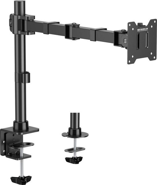 Produktbild: SpeaKa Professional Monitor-Tischhalterung SP-MM-211 1 Display(s) 43,2cm (17\") - 124,5cm (49\") Schwarz H&ouml;henverstellbar, Drehbar