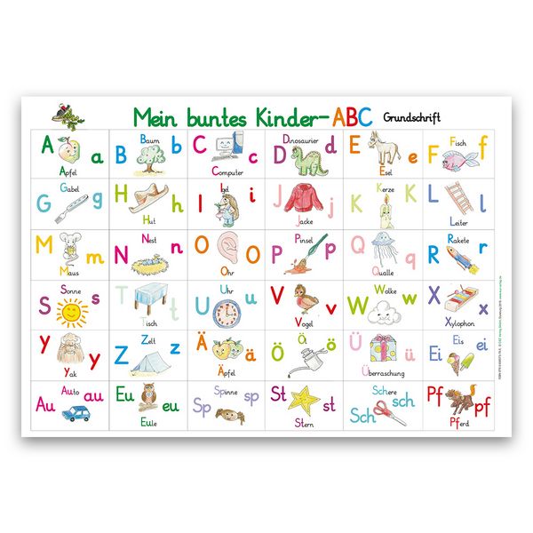 Produktbild: Mein buntes Kinder-ABC-Set in Grundschrift