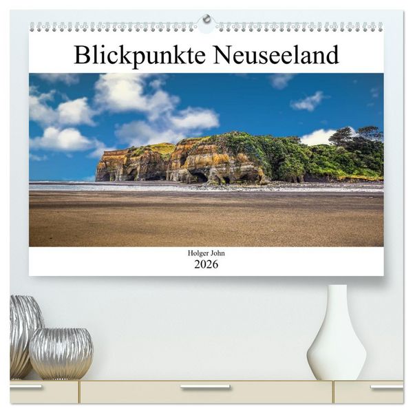 Produktbild: Blickpunkte Neuseeland (hochwertiger Premium Wandkalender 2026 DIN A2 quer), Kunstdruck in Hochglanz