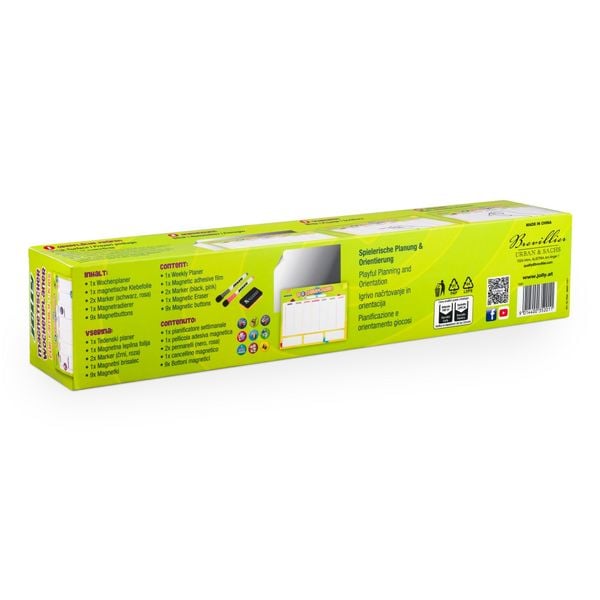 Produktbild: JOLLY Wochenplaner Set: Magnettafel, 2x Marker, Radierer & 9x Magneticons