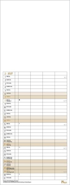 Produktbild: Foto-Malen-Basteln Familientimer gold 2027